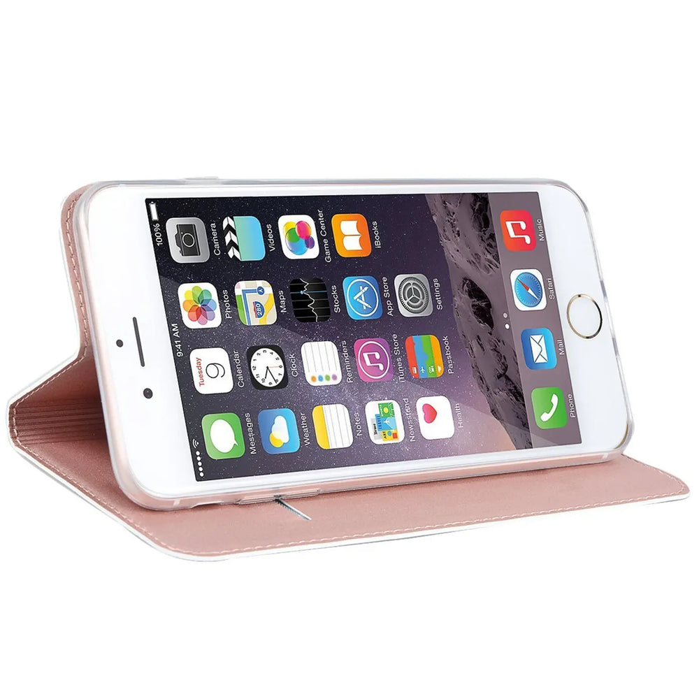 Magnetische Klapphülle für iPhone 7 Plus / 8 Plus, schneller Zugriff