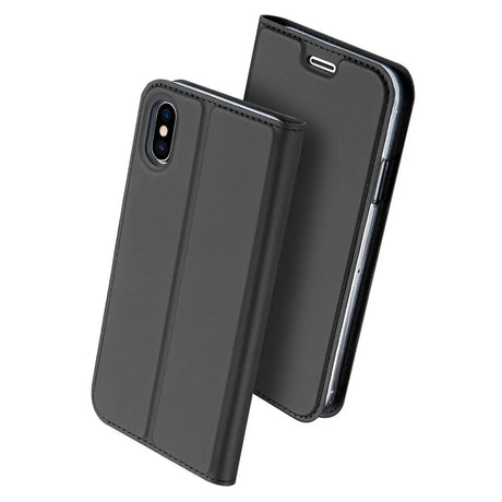 Magnetische Klapphülle für iPhone X / XS, schneller Zugriff