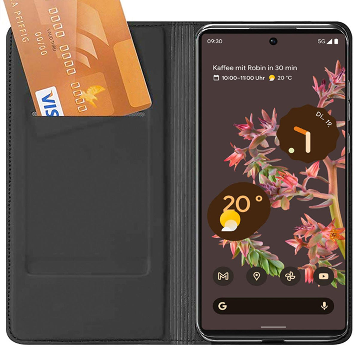 Google Pixel 10a - Metallic Flip Hülle Klappbar