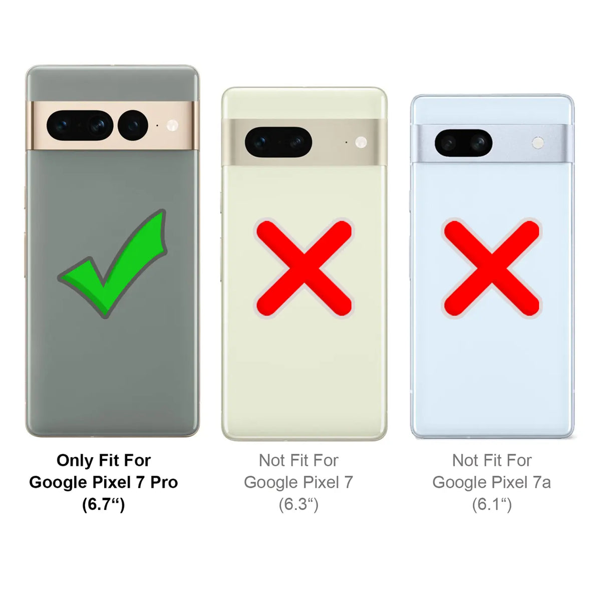 Magnetische Klapphülle für Google Pixel 7 Pro, schneller Zugriff