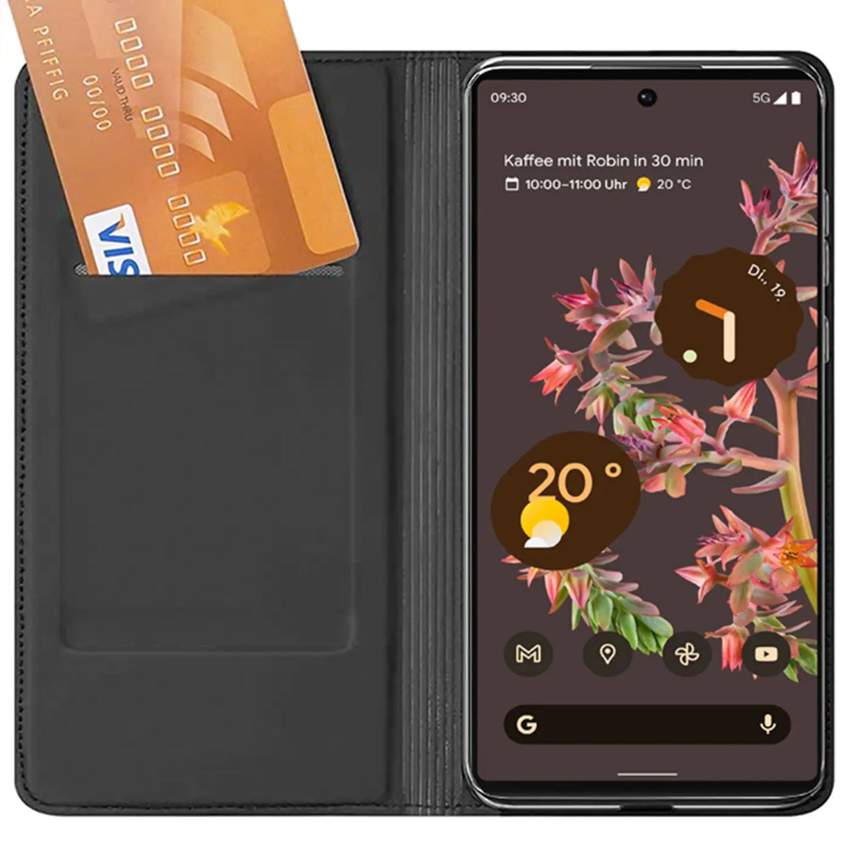 Magnetische Klapphülle für Google Pixel 9 Pro XL, schneller Zugriff
