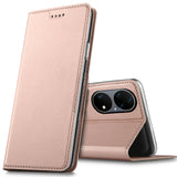 Magnetische Klapphülle für Huawei P50 Pro, schneller Zugriff