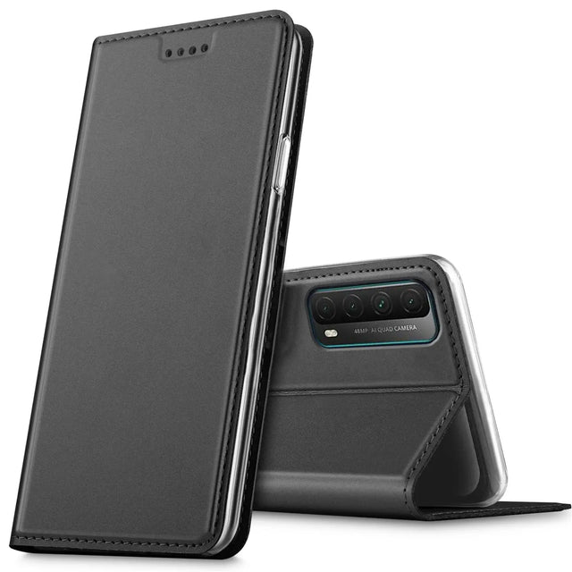 Magnetische Klapphülle für Huawei P Smart 2021, schneller Zugriff