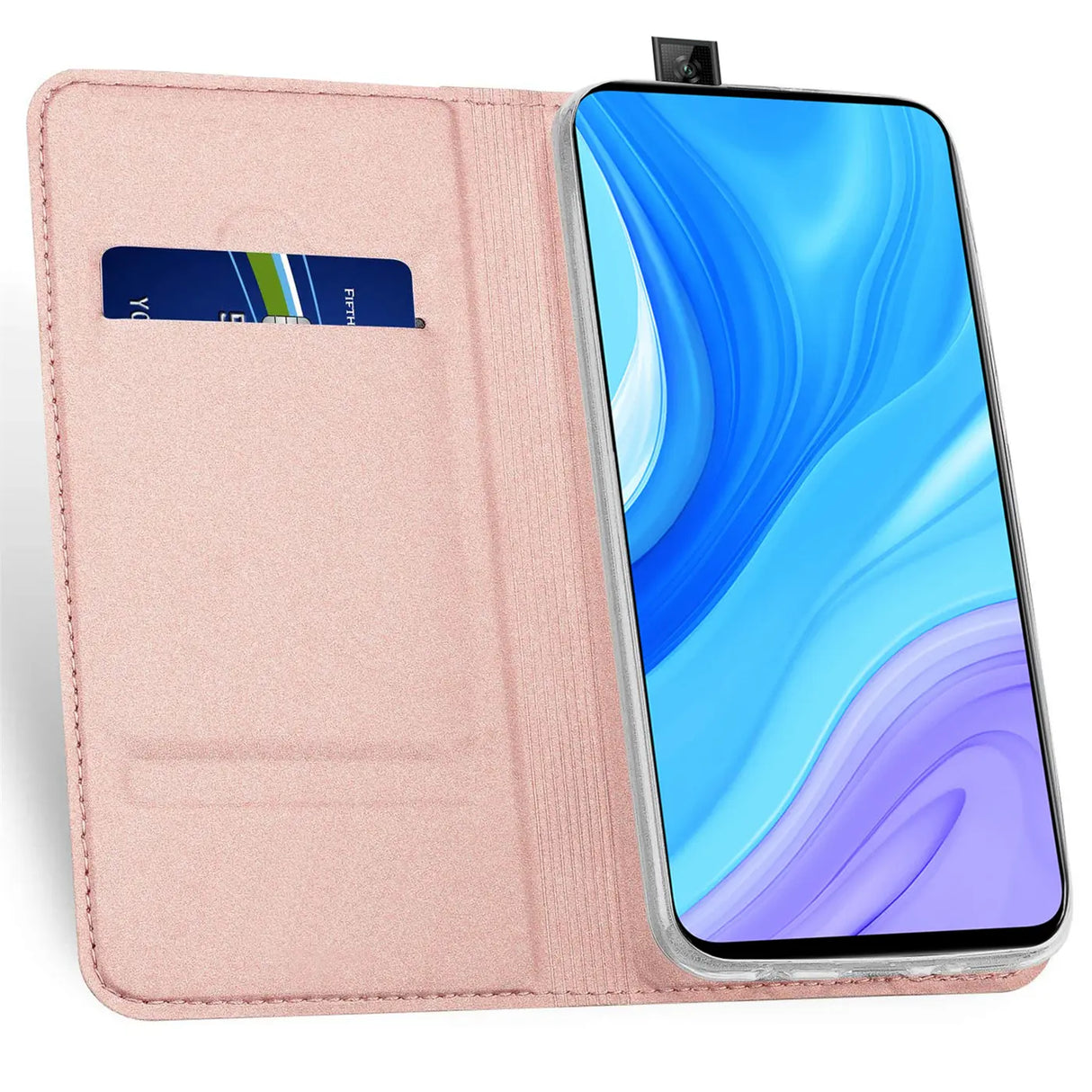 iPhone 11 Pro Max Klapphülle in Rosegold mit Kartenfächern und Schutz