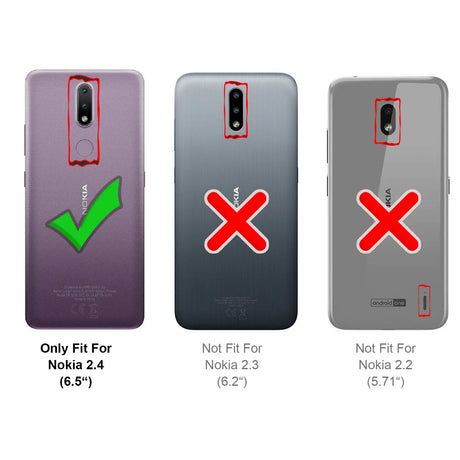 Magnetische Klapphülle für Nokia 2.4, schneller Zugriff