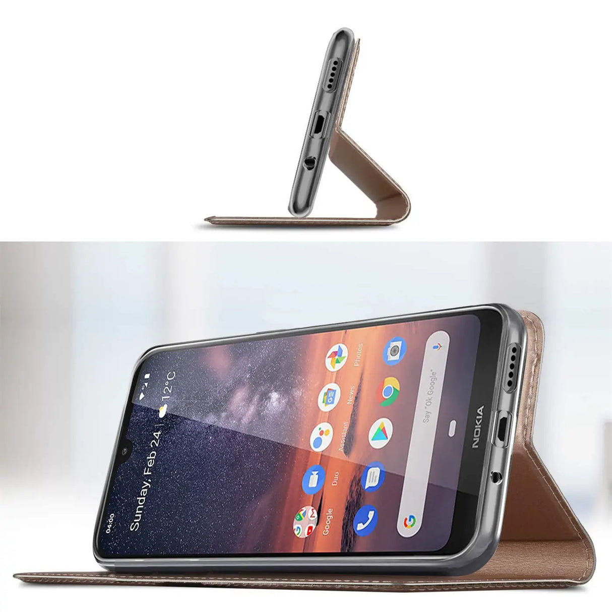 Magnetische Klapphülle für Nokia 3.2, schneller Zugriff