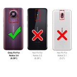 Magnetische Klapphülle für Nokia 3.4, schneller Zugriff