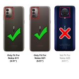 Magnetische Klapphülle für Nokia G11 / G21, schneller Zugriff