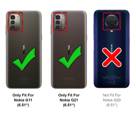 Magnetische Klapphülle für Nokia G11 / G21, schneller Zugriff