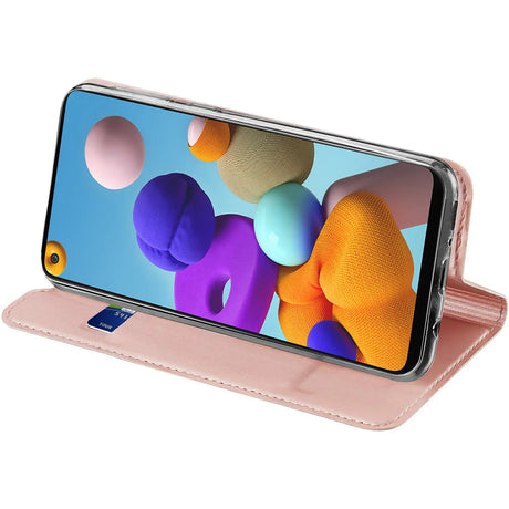 Magnetische Klapphülle für Samsung Galaxy A21s, schneller Zugriff