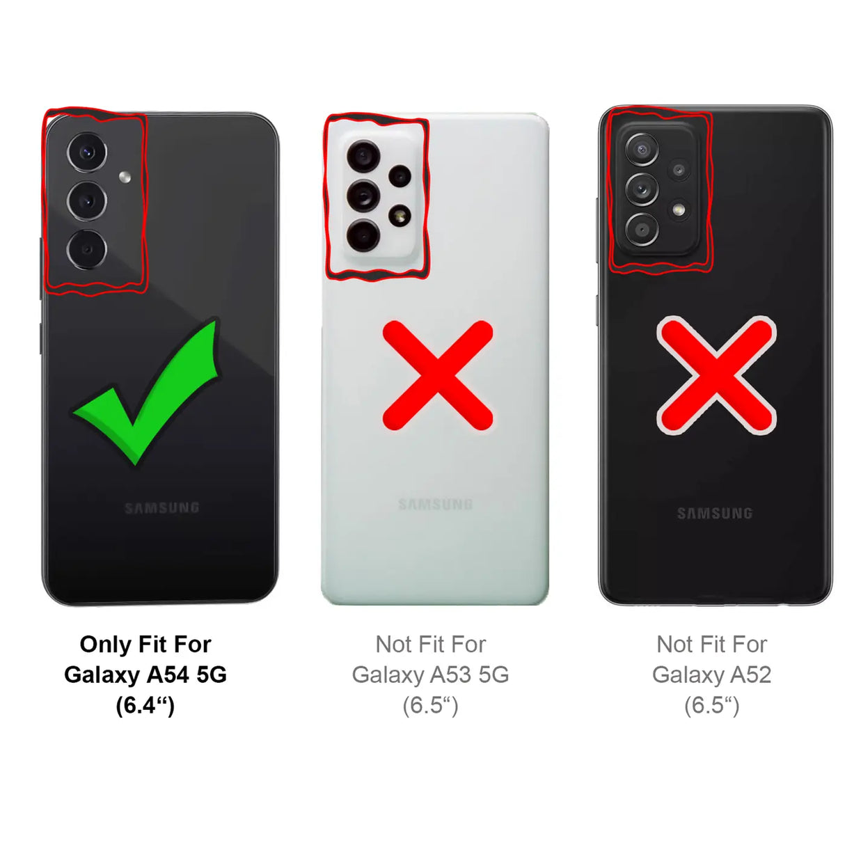 Magnetische Klapphülle für Samsung Galaxy A54 5G, schneller Zugriff