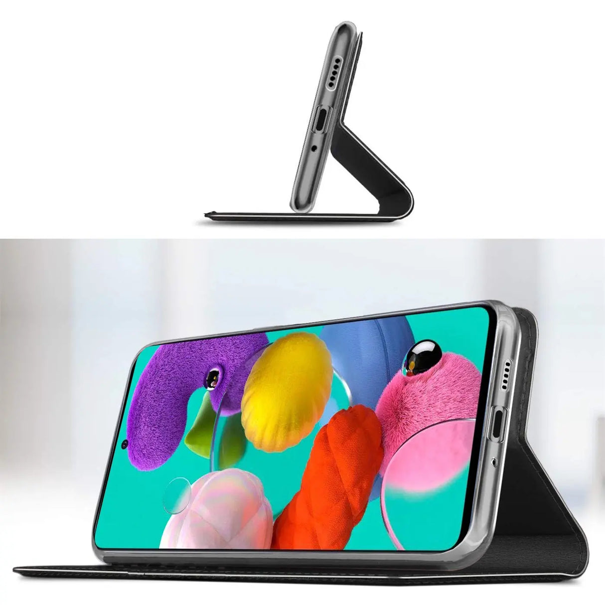 Magnetische Klapphülle für Samsung Galaxy A71, schneller Zugriff