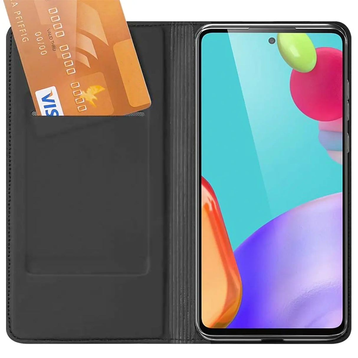 Magnetische Klapphülle für Samsung Galaxy A72, schneller Zugriff