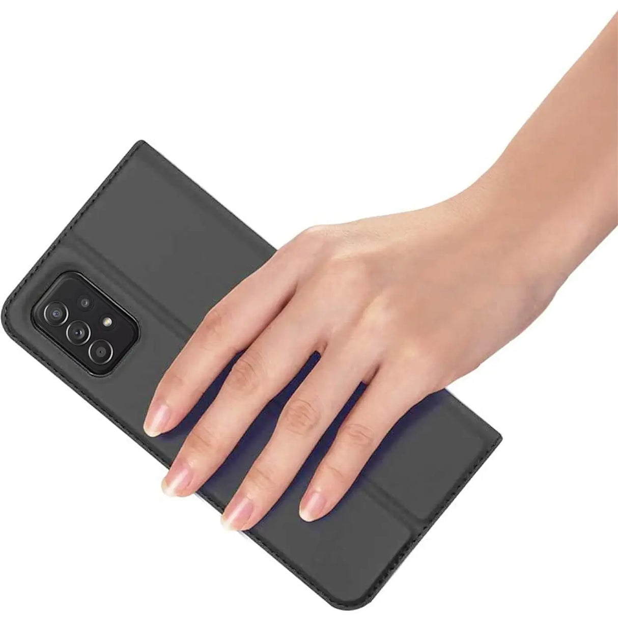 Magnetische Klapphülle für Samsung Galaxy A72, schneller Zugriff