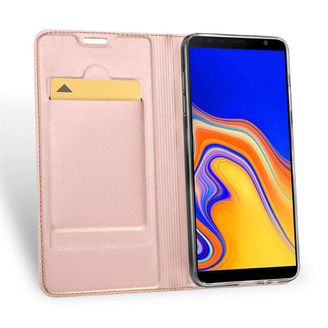 Magnetische Klapphülle für Samsung Galaxy J6 Plus, schneller Zugriff