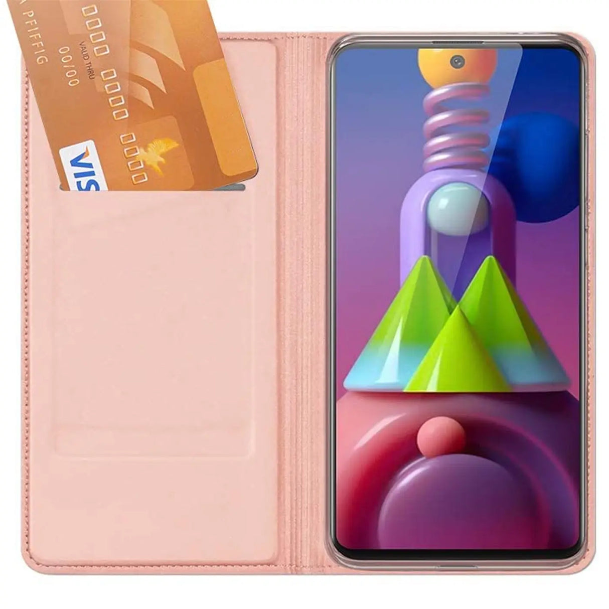 Magnetische Klapphülle für Samsung Galaxy M51, schneller Zugriff