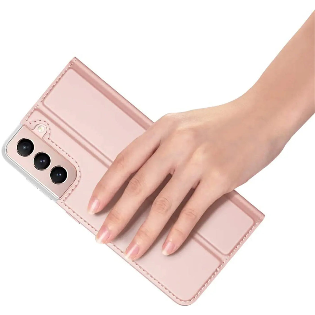 Magnetische Klapphülle für Samsung Galaxy S21 FE, schneller Zugriff