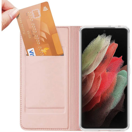 Magnetische Klapphülle für Samsung Galaxy S21 Plus, schneller Zugriff