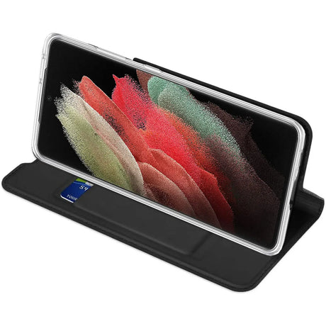 Magnetische Klapphülle für Samsung Galaxy S21 Plus, schneller Zugriff