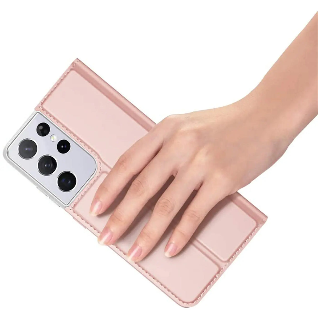 Magnetische Klapphülle für Samsung Galaxy S21 Ultra, schneller Zugriff