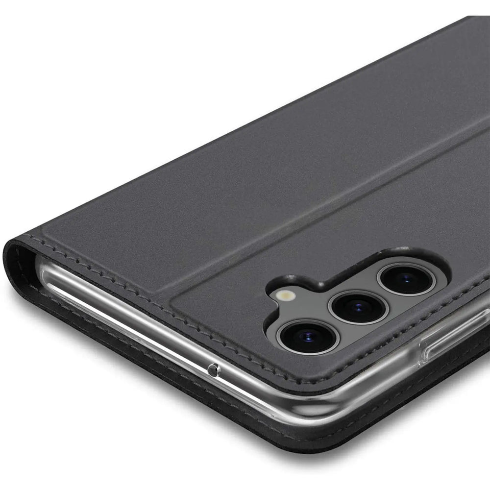 Magnetische Klapphülle für Samsung Galaxy S24 FE, schneller Zugriff