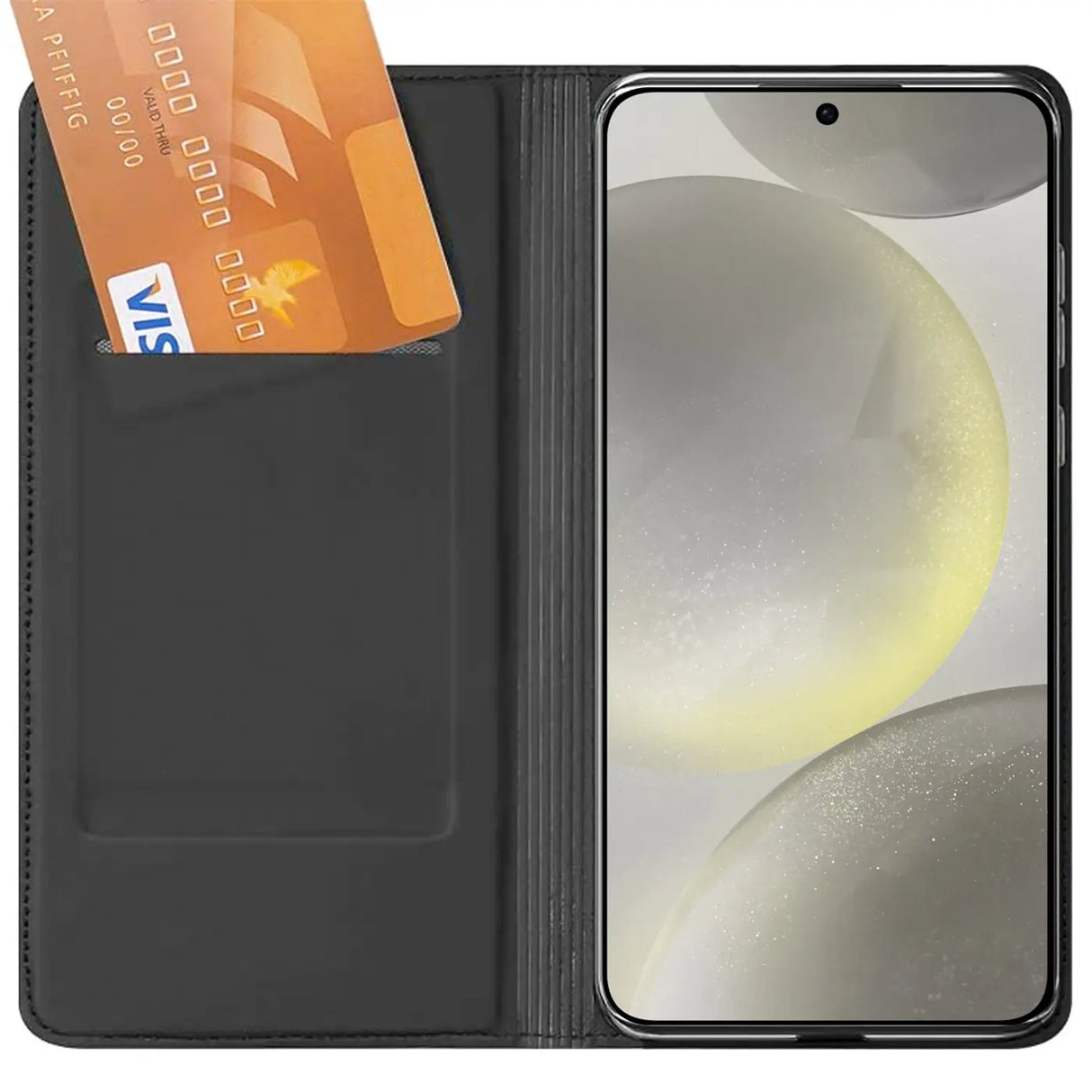 Magnetische Klapphülle für Samsung Galaxy S24, schneller Zugriff