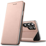 Magnetische Klapphülle für Samsung Galaxy S25 Ultra, schneller Zugriff