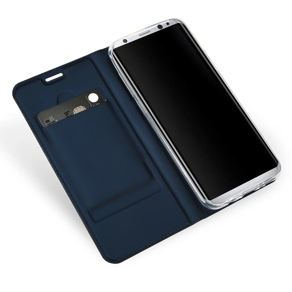 Magnetische Klapphülle für Samsung Galaxy S8 Plus, schneller Zugriff