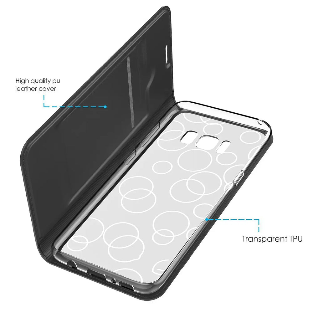 Magnetische Klapphülle für Samsung Galaxy S8 Plus, schneller Zugriff