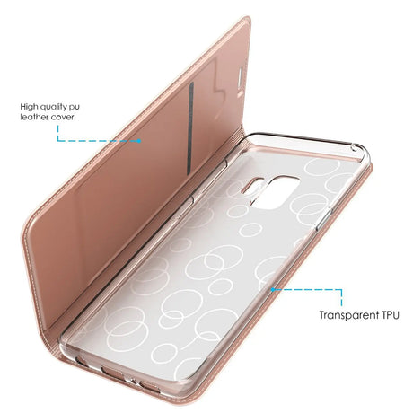Magnetische Klapphülle für Samsung Galaxy S9 Plus, schneller Zugriff