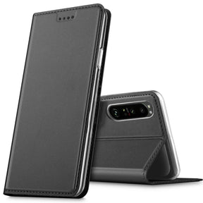 Magnetische Klapphülle für Sony Xperia 1 III, schneller Zugriff