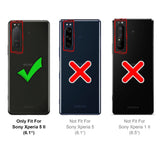 Magnetische Klapphülle für Sony Xperia 5 II, schneller Zugriff