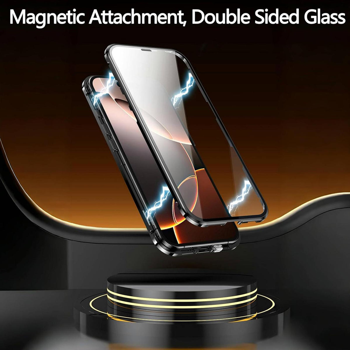 iPhone 18 Pro - 360° Magnet Hülle mit Glas