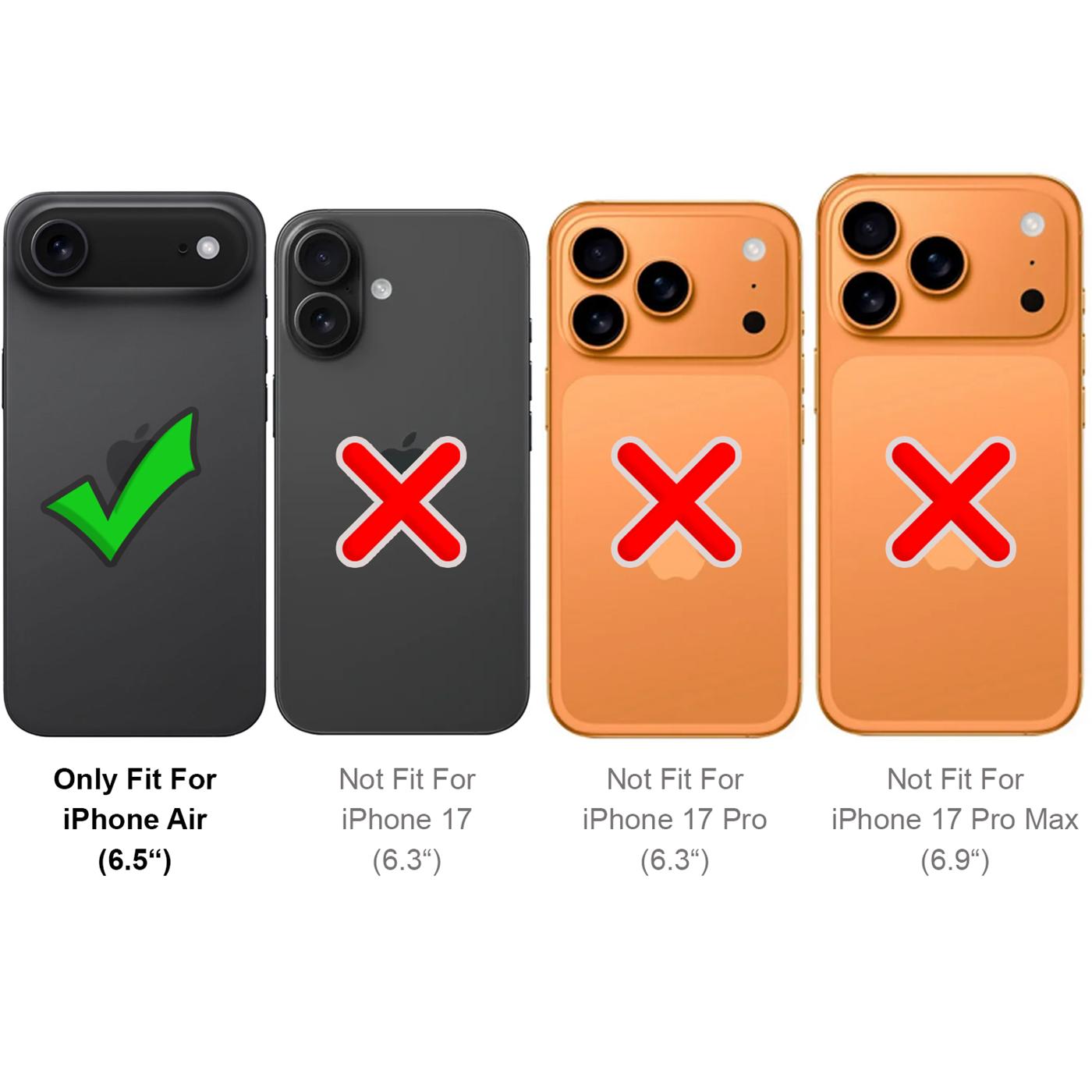 iPhone Air - 360° Magnet Hülle mit Glas