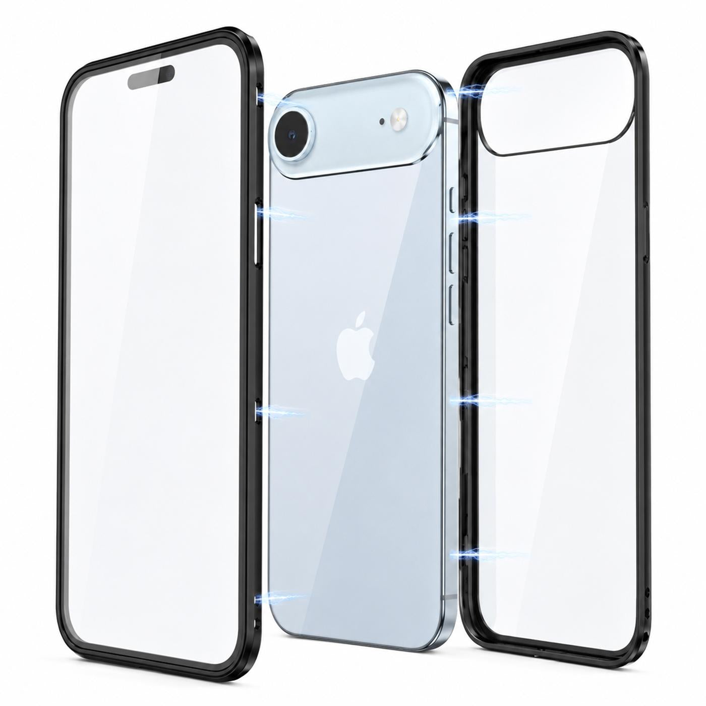 iPhone Air - 360° Magnet Hülle mit Glas