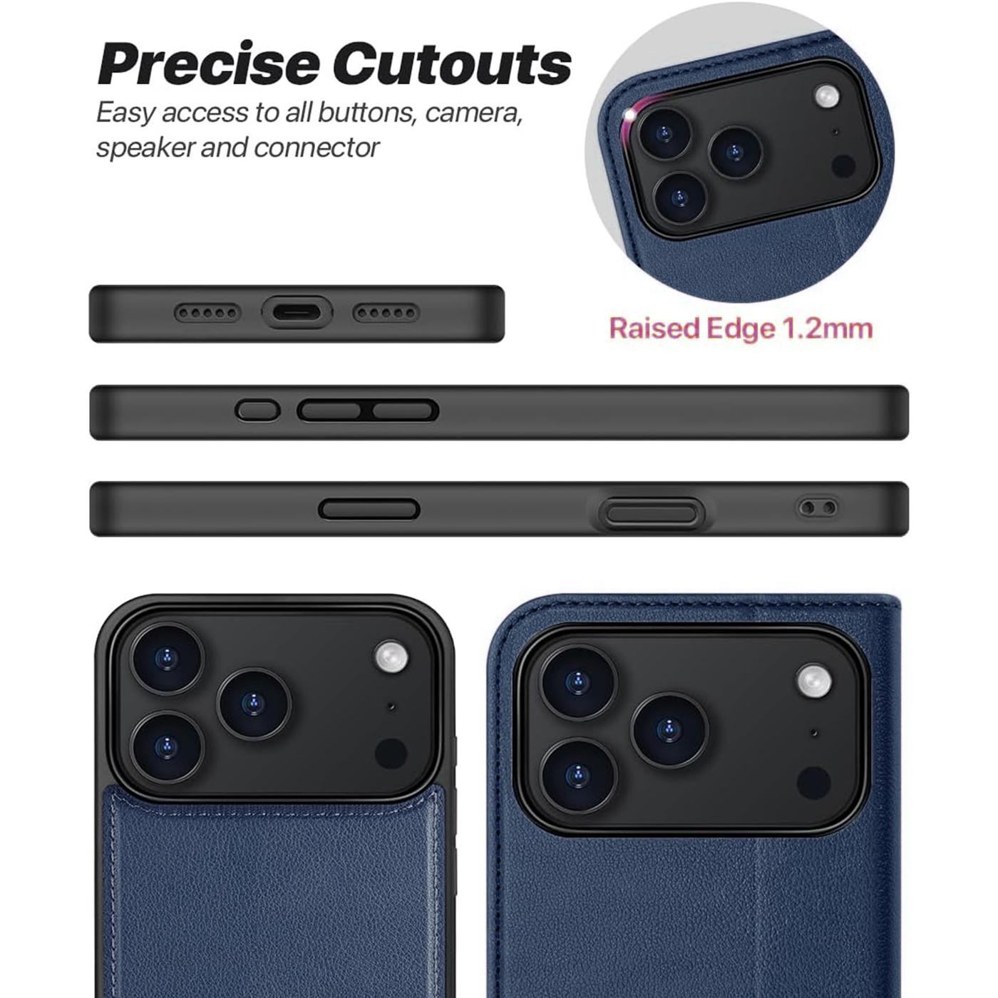 iPhone 18 Pro - MagSafe Klapphülle mit Kartenfach