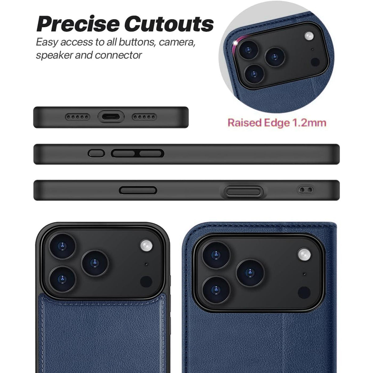 iPhone 18 Pro Max - MagSafe Klapphülle mit Kartenfach
