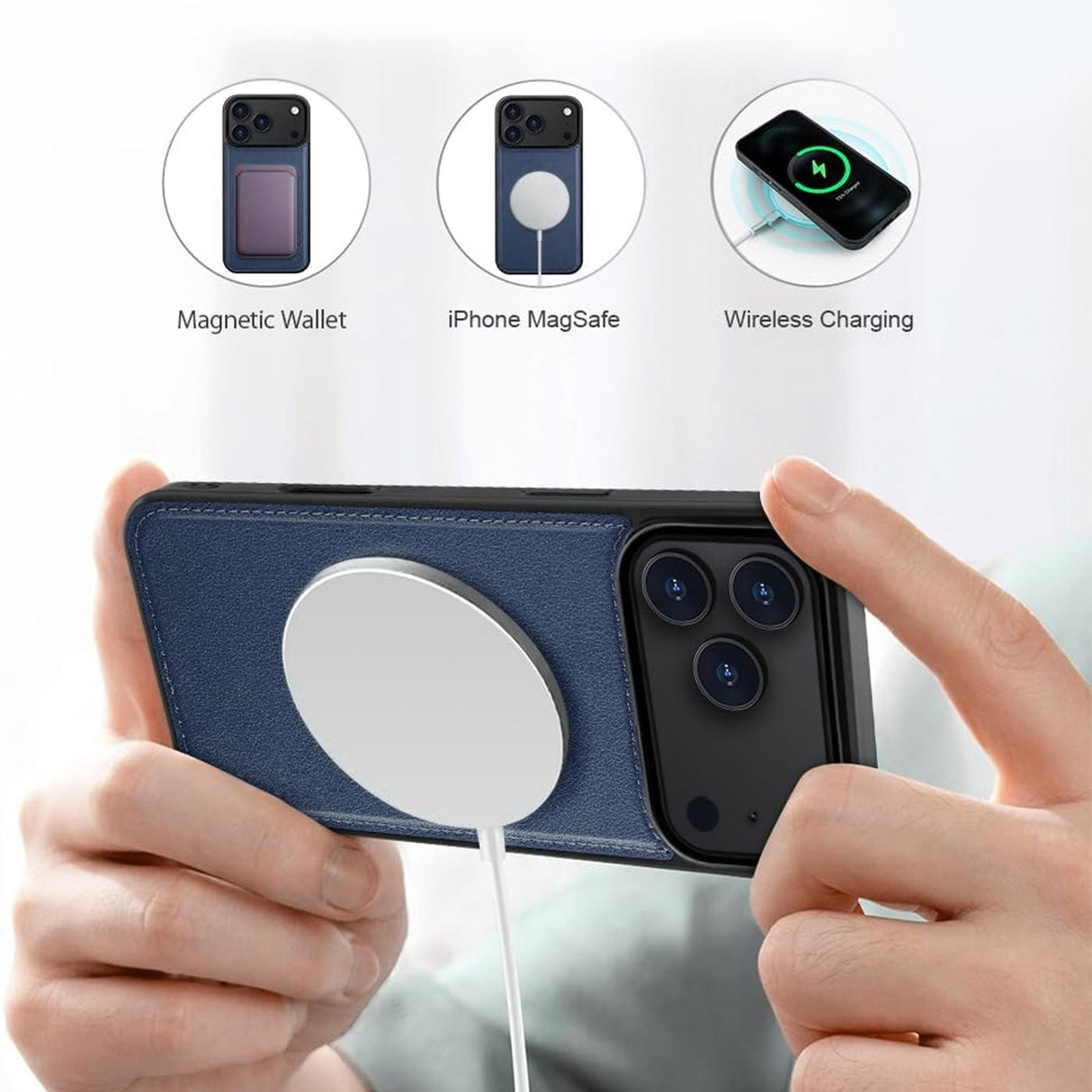 iPhone 18 Pro Max - MagSafe Klapphülle mit Kartenfach