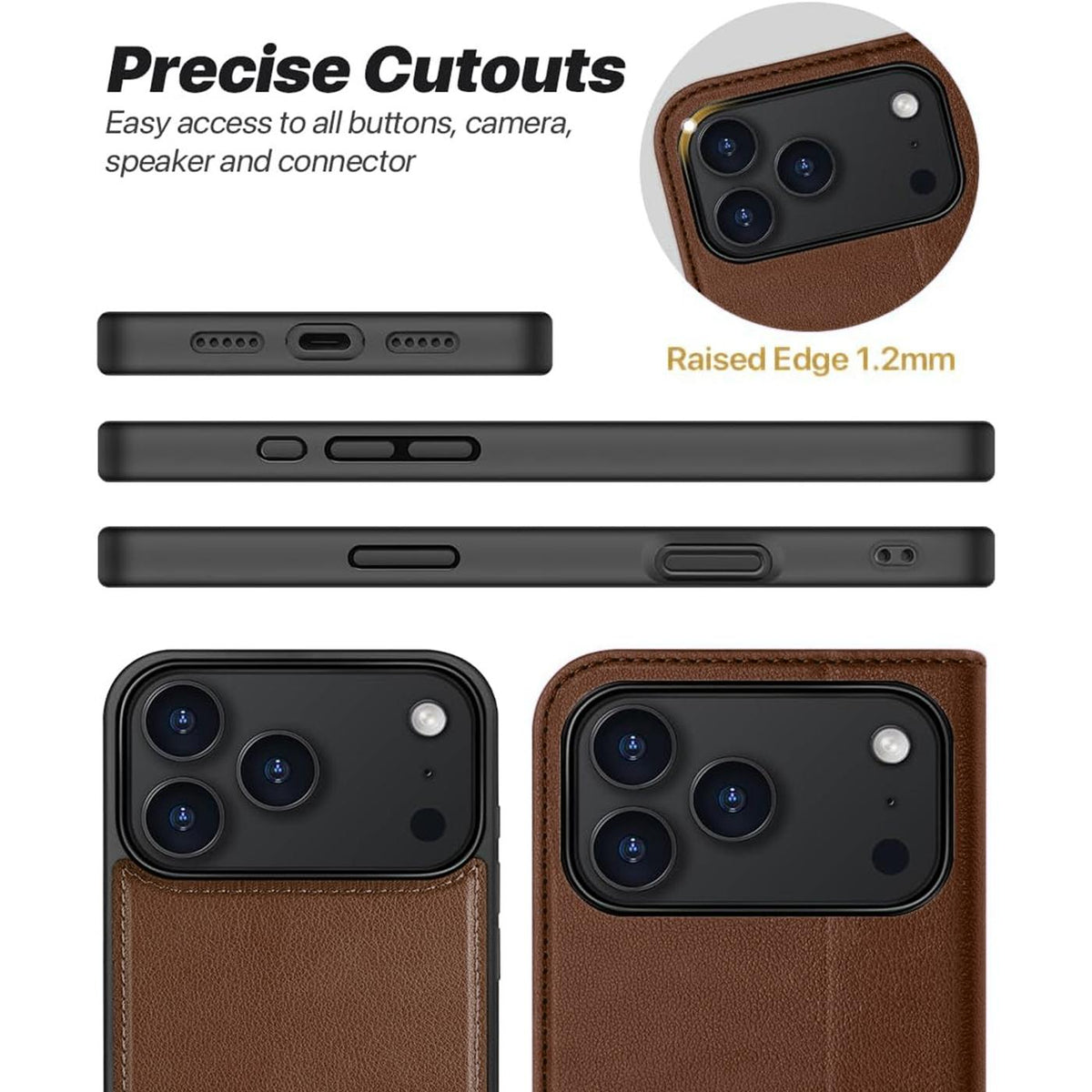 iPhone 18 Pro Max - MagSafe Klapphülle mit Kartenfach