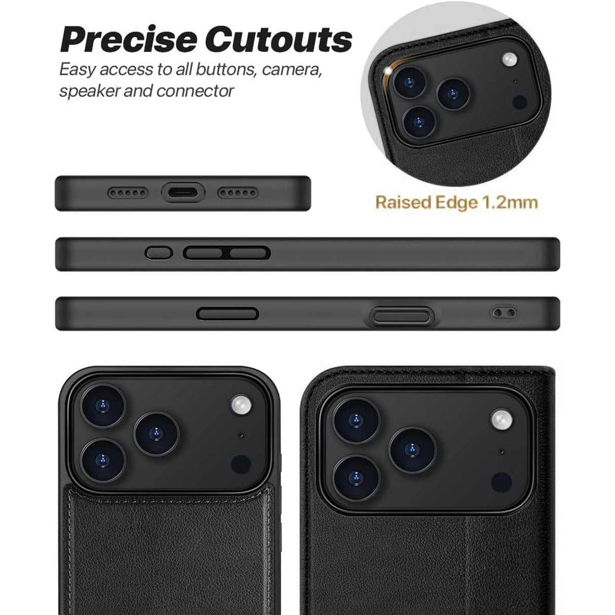 iPhone 18 Pro Max - MagSafe Klapphülle mit Kartenfach