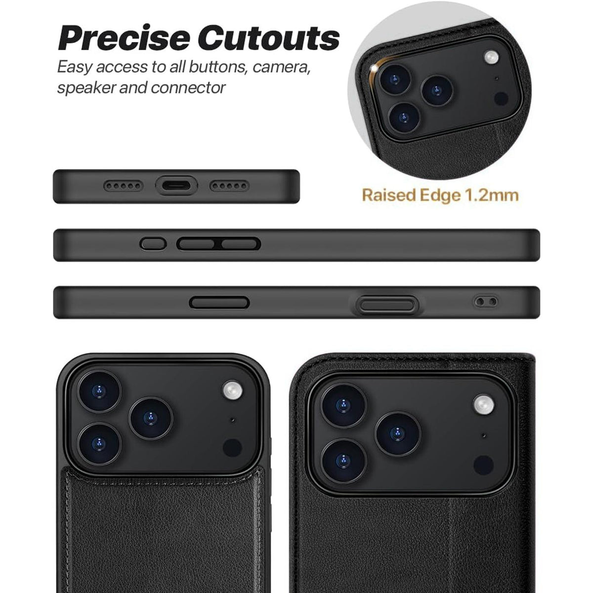 iPhone 18 Pro Max - MagSafe Klapphülle mit Kartenfach