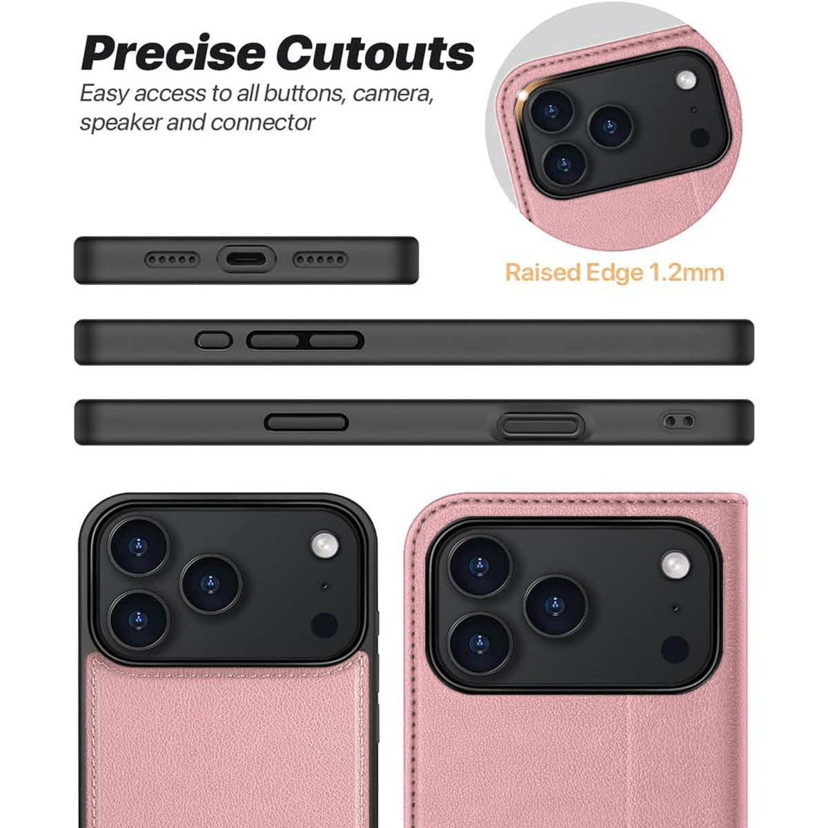 iPhone 18 Pro - MagSafe Klapphülle mit Kartenfach