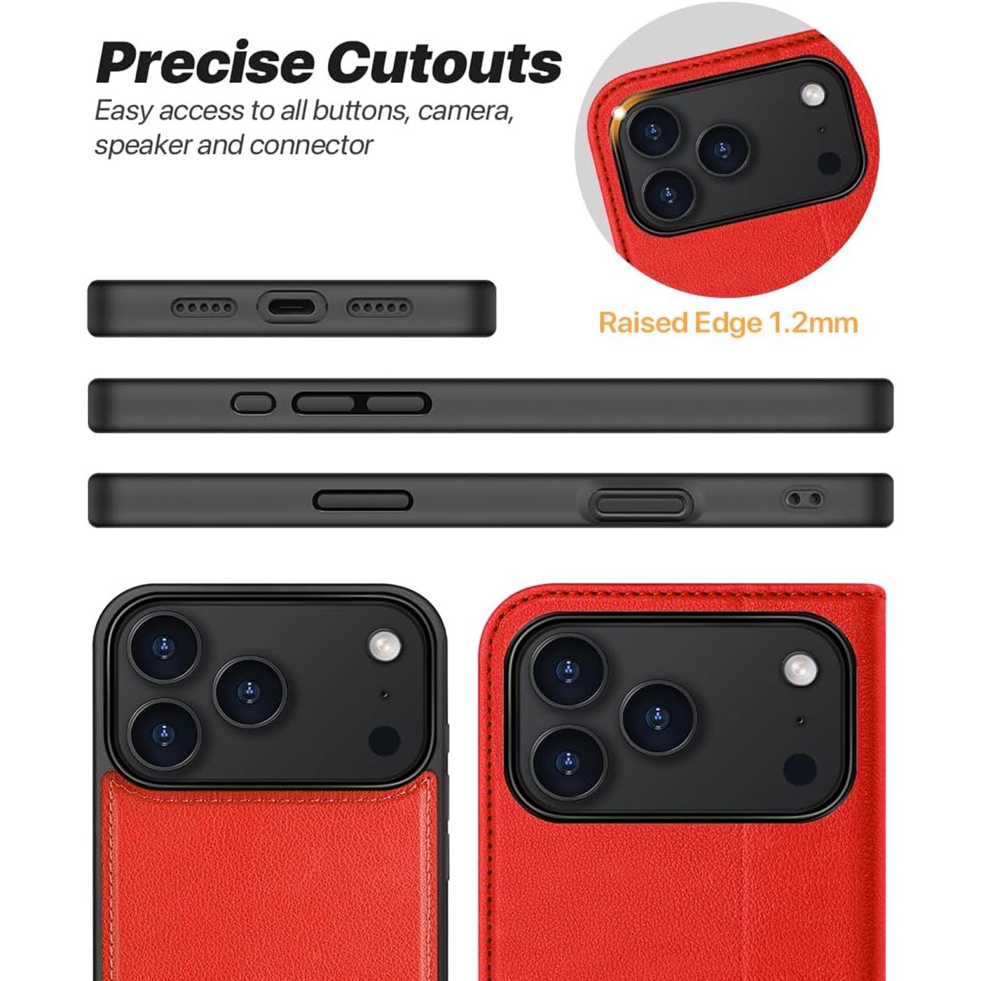 iPhone 18 Pro - MagSafe Klapphülle mit Kartenfach