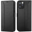 iPhone 11 Pro Max Klapphülle im Lederlook mit RFID Block in Schwarz