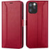 iPhone 11 Pro Klapphülle im Lederlook mit RFID Block in Rot
