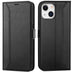 iPhone 13 Mini Klapphülle im Lederlook mit RFID Block in Schwarz