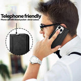 iPhone 13 Pro Max Klapphülle im Lederlook mit RFID Block in Schwarz