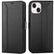 iPhone 14 Klapphülle im Lederlook mit RFID Block in Schwarz