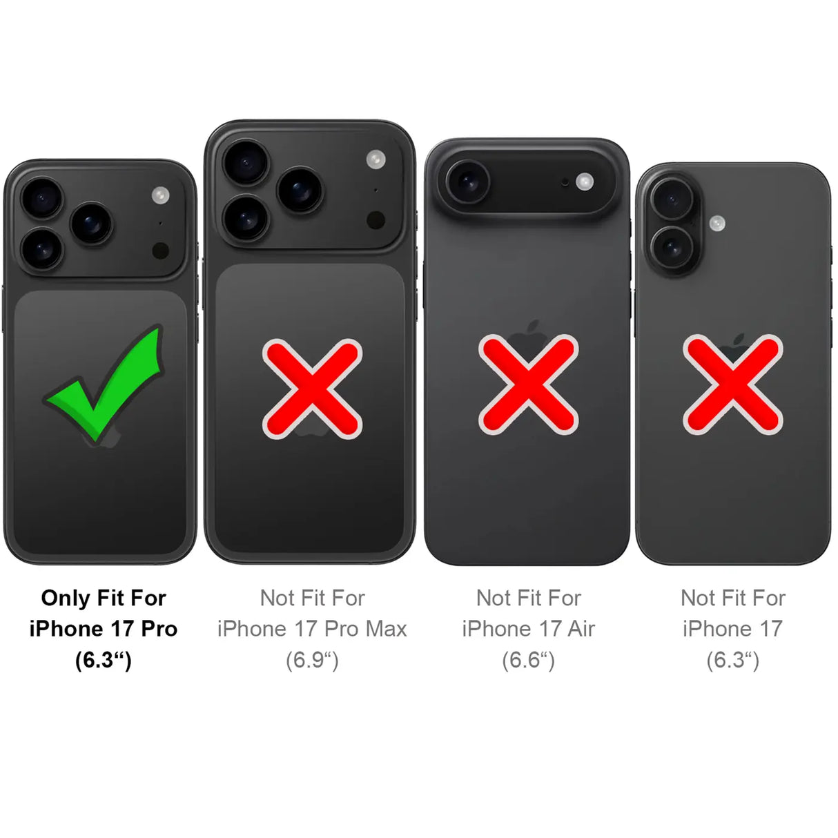 Apple iPhone 17 Pro Klapphülle im Lederlook mit RFID Block in Schwarz