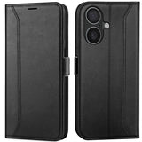 Apple iPhone 17 Klapphülle im Lederlook mit RFID Block in Schwarz